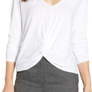 Treasure & Bond twist front long sleeve top NWT